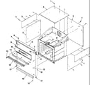 Amana AOES2730E-P1132357NE cabinet diagram