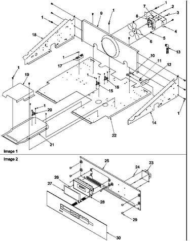 Control compartment and control panel