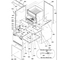 Amana GUIC140DA50/P1222508F cabinet assembly diagram