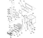 Amana GUIC115DX40/P1222606F partition tube assembly & collector box diagram