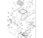 Amana GUIC090DA30/P1222504F blower assembly & integrated control diagram