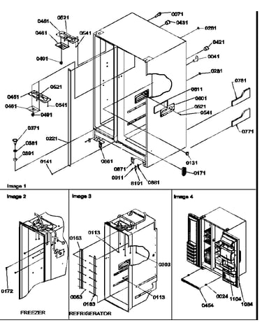 Cabinet parts & toe grille