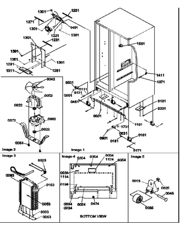 Drain systems, rollers, and evaporator assy