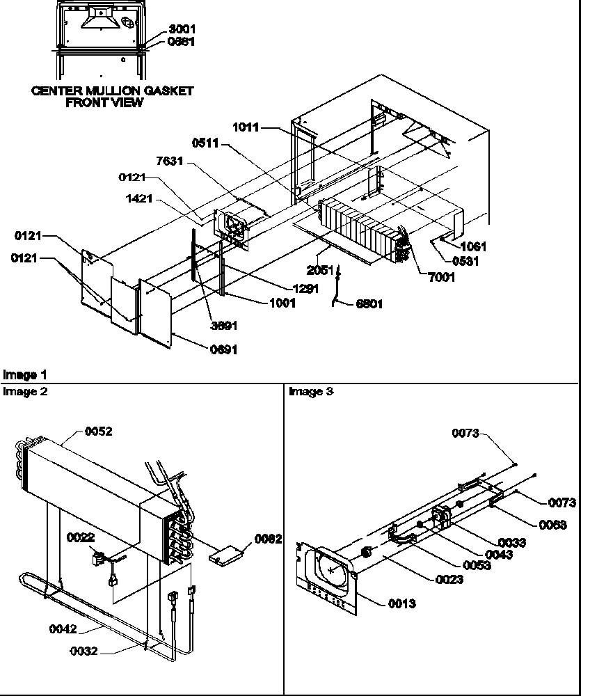 EVAPORATOR AND FAN MOTOR ASSEMBLIES