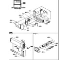 Amana TX21VL-P1301804WL evaporator and fan motor assemblies diagram