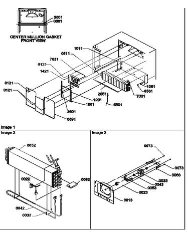Evaporator and fan motor assemblies