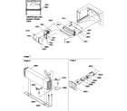 Amana HT600W-P1319401WW evaporator and fan motor assemblies diagram