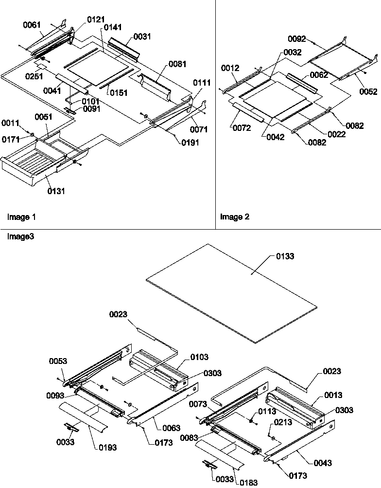 Shelving assemblies