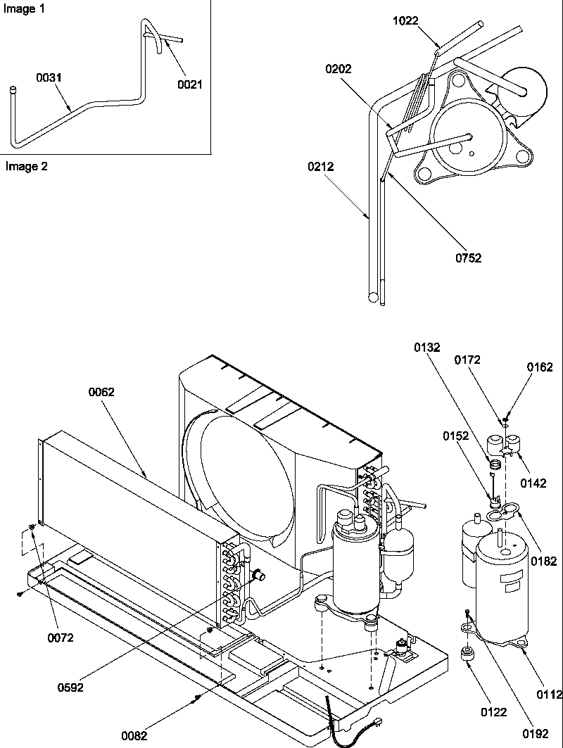 Compressor/tubing