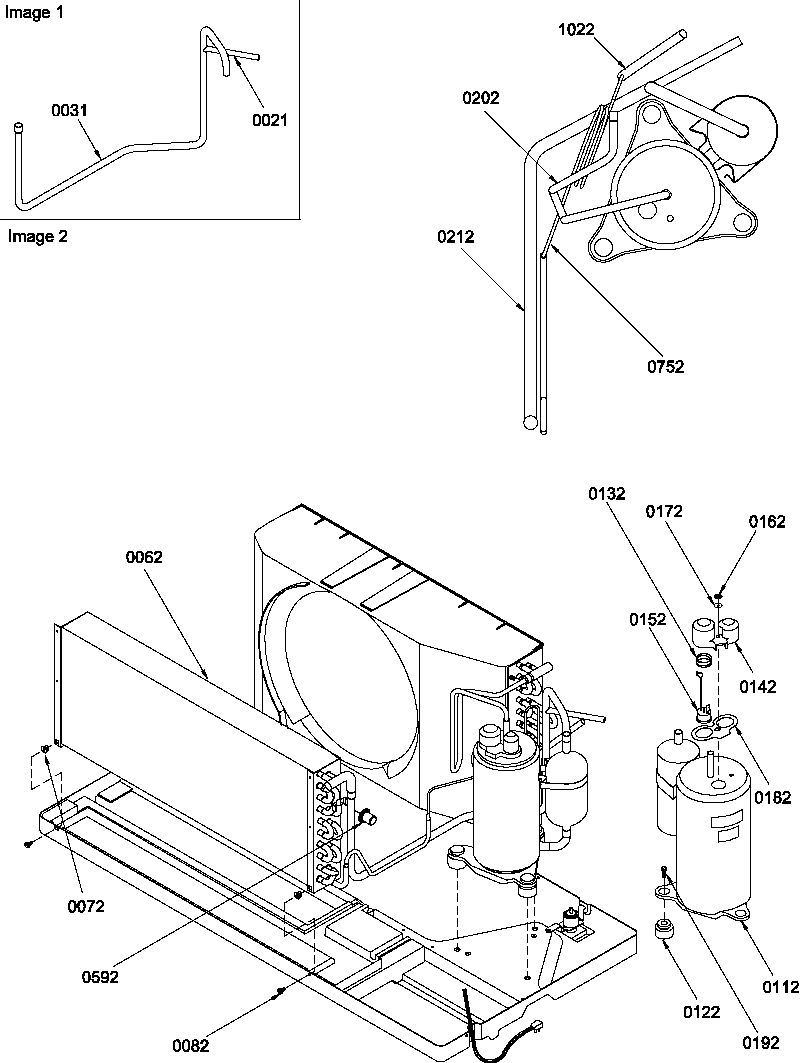 Compressor/tubing