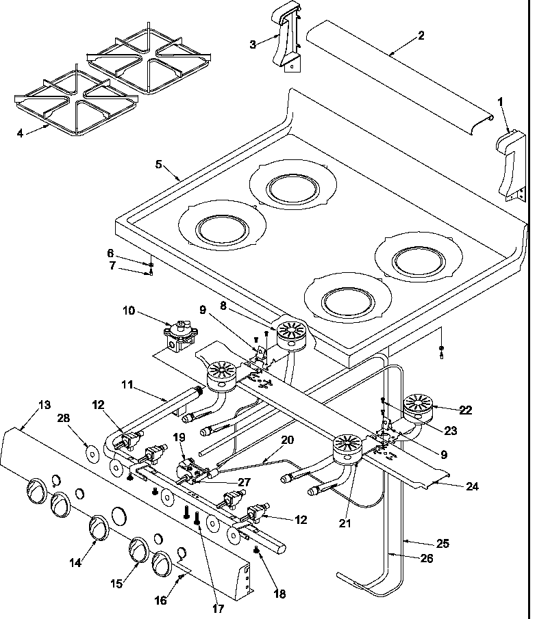 MAIN TOP AND BACKGUARD