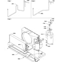 Amana PTC123A15AB/P1225107R compressor & tubing diagram