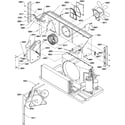 Amana PTC074A00AB/P1225140R chassis/compressor tubing diagram