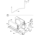 Amana PTC153A00CB/P1225212R compressor/tubing diagram