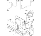 Amana PTC154A00GB/P1225420R compressor & tubing diagram