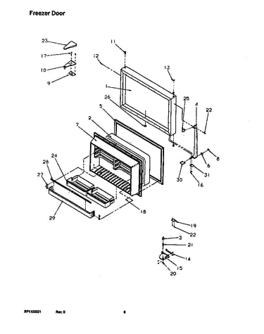 Freezer door