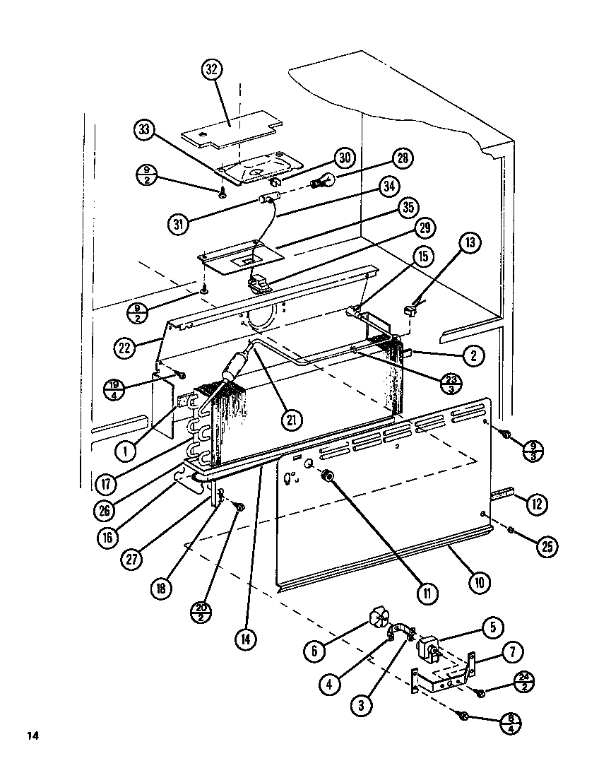 Evaporator (tl18n/p1106211w) (tl18n/p1106212w) (tli18n/p1106220w) (tli18n/p1106221w)