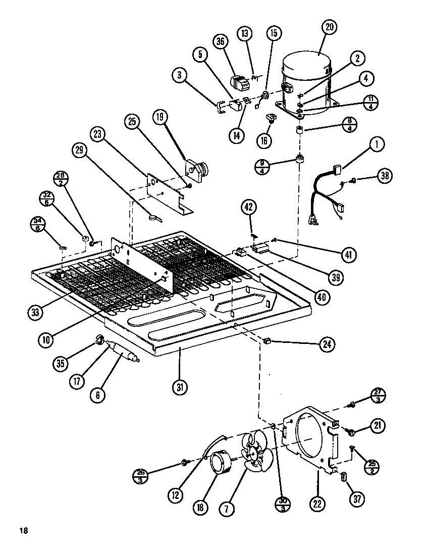 CONDENSER (TL18N/P1106211W) (TL18N/P1106212W) (TLI18N/P1106220W) (TLI18N/P1106221W)