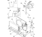 Amana PTH123A50JB/P1225704R compressor/tubing diagram