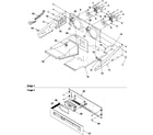 Amana AGOD2750E/P1132527NE control compartment and control panel diagram