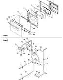 Oven door and gas supply