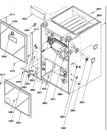 Cabinet assembly and blower mounting