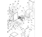 Amana GUCA070AX30/P1227502F cabinet assembly diagram