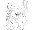 Amana GUCA070AX40/P1227503F cabinet assembly diagram