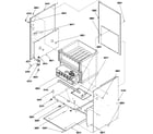 Amana GUIV070DX40/P1227403F outer cabinet diagram