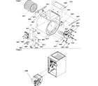 Amana GCCA090AX40/P1227604F blower assembly diagram