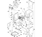 Amana GCCA090AX40/P1227604F cabinet assembly diagram