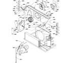 Amana PTC093A35MA/P1202292R chassis/compressor tubing diagram