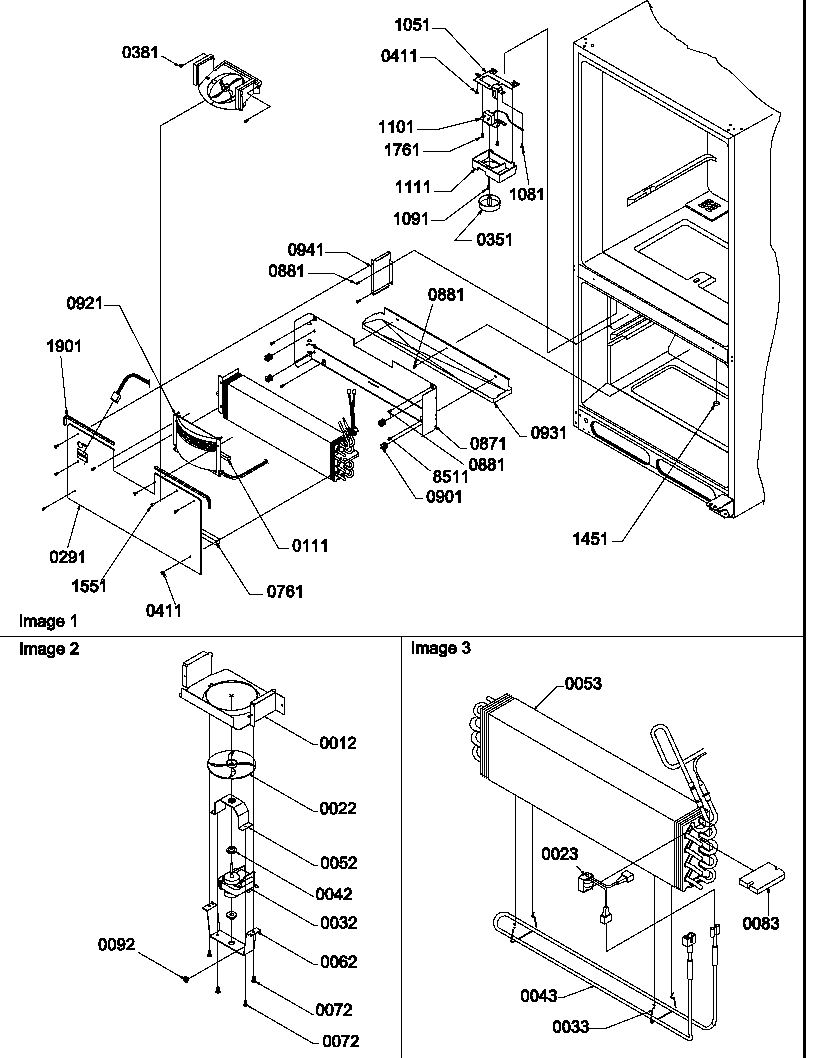 Evaporator & freezer control assembly