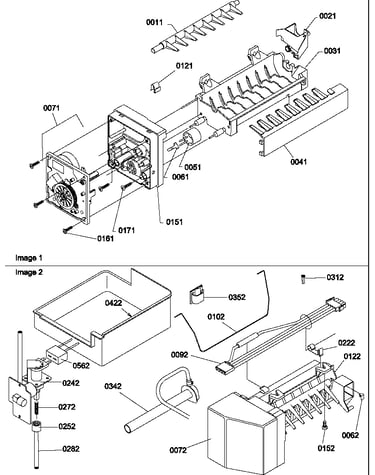 Ice maker assembly & parts