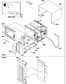 Outer cabinet/door/control panel/timer assy
