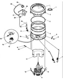 Outer tub, cover, pressure tube, and counterweight