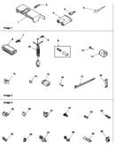 Connection blocks, extractor tool, and terminals