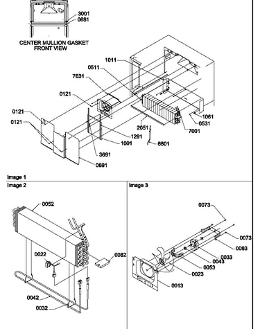 Evaporator and fan motor assemblies