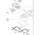 Amana TC18VL-P1315704WL shelving assemblies diagram