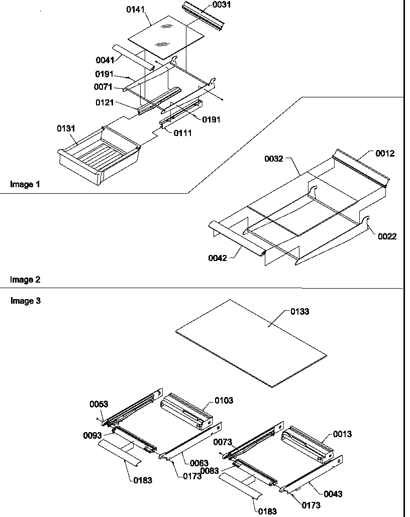 Shelving assemblies