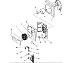 Amana RC10091A1D/PRC10091A1D fan and control assy diagram