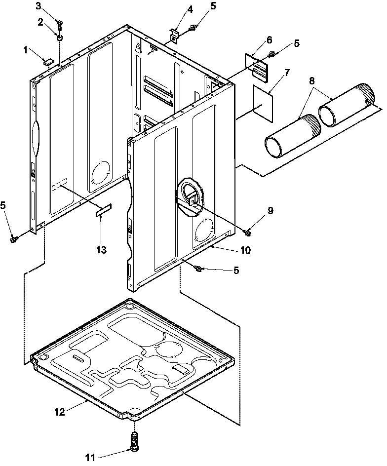 Cabinet and base