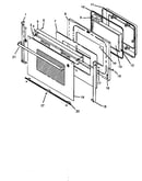 Oven door (ards801e/p1131923n) (ards801e/p1131929n) (ards801e/p1131935n) (ards801e/p1131938n) (ards801ww/p1131923n) (ards801ww/p1131929n) (ards801ww/p1131935n) (ards801ww/p1131938n)