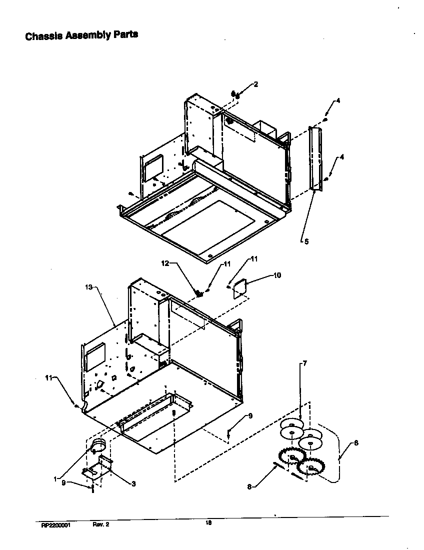Chassis assembly parts