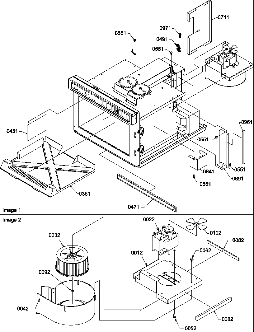 Splash shield/blower