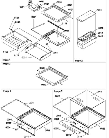 Deli shelves, crisper assemblies and accessories