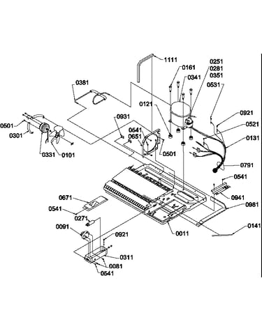 Machine compartment and muffler assembly