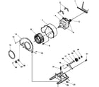 Amana LGA60AL/PLGA60AL motor and fan assemblies diagram