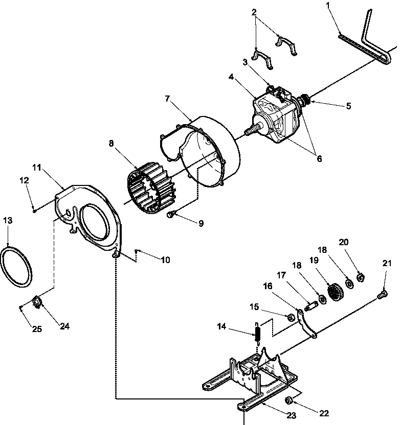 Motor and fan assemblies