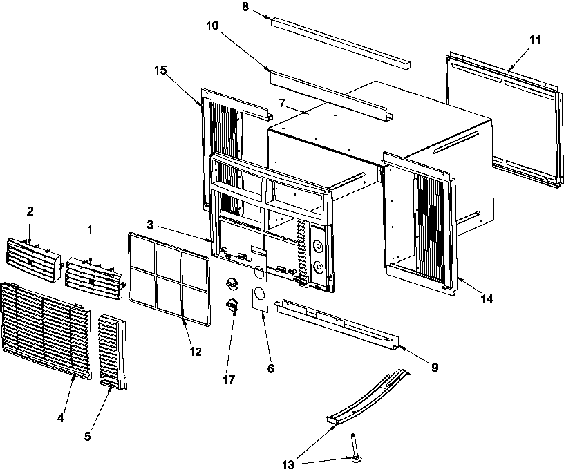 Outer case assy